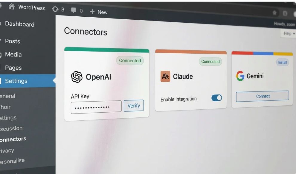 wordpress ai connectiors